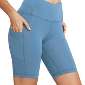 CRZ YOGA; Blue Naked Bike Shorts; Sz M